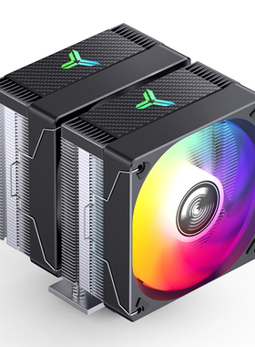 乔思伯CR-3000E ARGB CPU散热器6热管双塔风扇PWM温控多平台1700