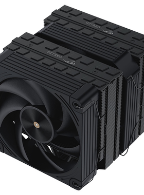 酷里奥P60T黑色性能版V2 CPU散热器6热管回流焊双塔静音滚珠风扇