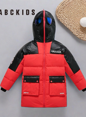 abckids童装2024冬季男童商场同款眼镜可拆卸羽绒服潮F152309408