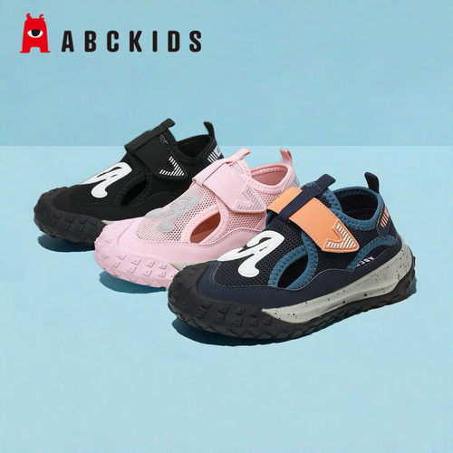 abckids夏季休闲男女透气凉鞋