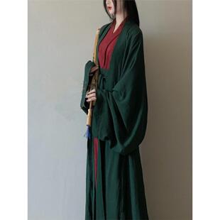 [相思子]马山楚墓直裾复原改良汉服全套男女同款古装垂胡袖春秋款