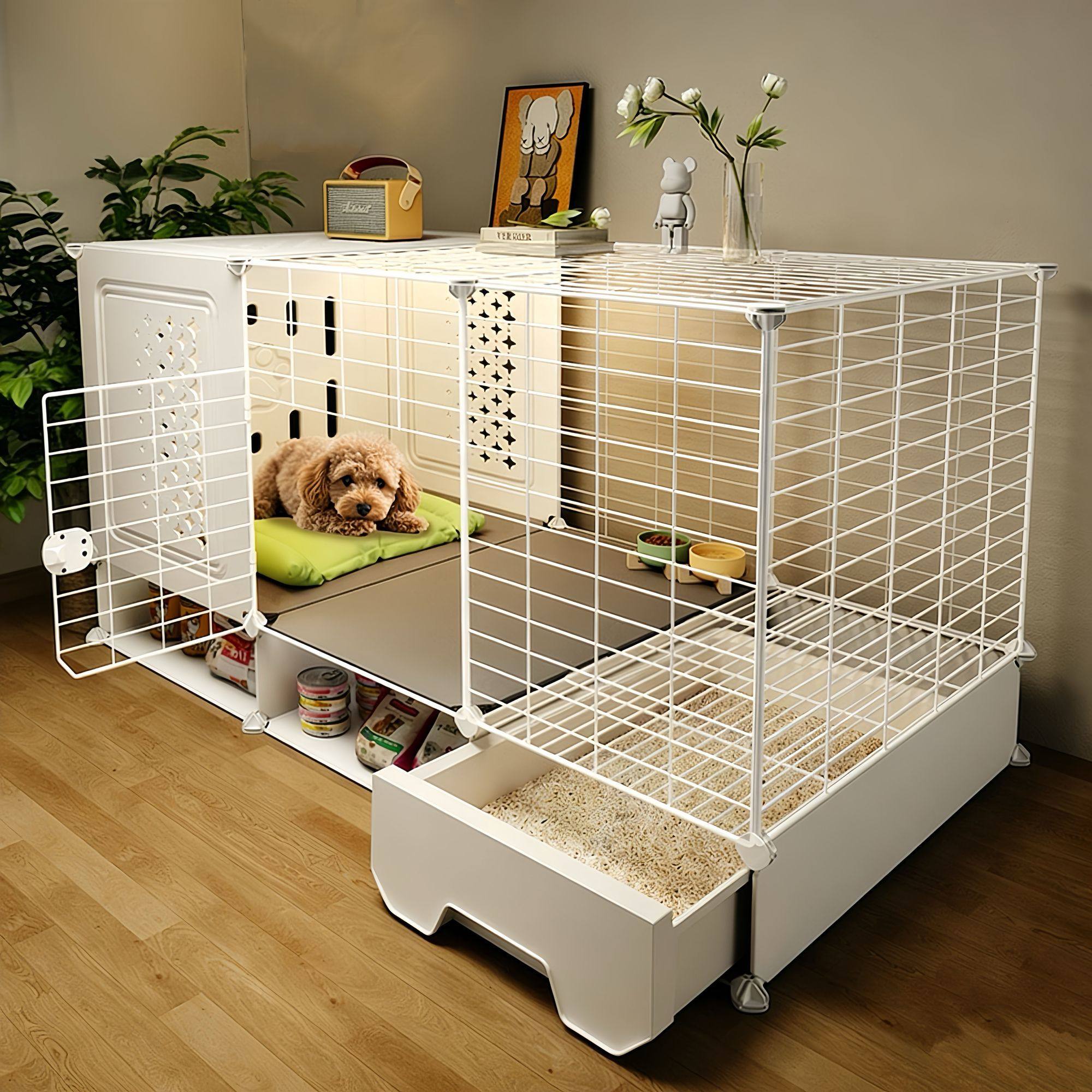 小狗笼子家用室内小型犬带厕所分离狗别墅一室一厅一卫大空间狗窝,宠物/宠物食品及用品,猫笼子/猫别墅,淘宝优惠券,粉丝福利购,淘宝优惠卷