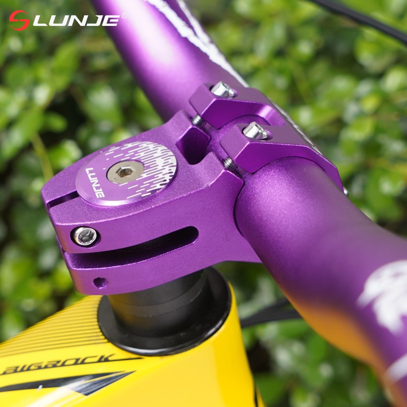 适用喜德盛自行车把立山地车短超轻全铝自行车镂空龙头31.8mm