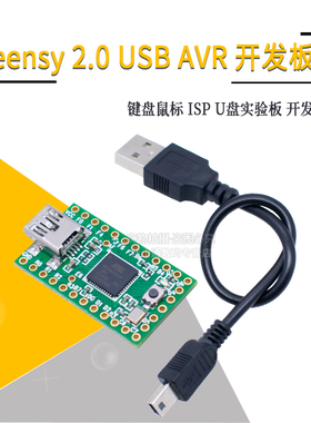 Teensy2.0 USB AVR 开发板 键盘鼠标ISP U盘实验板mega32u4