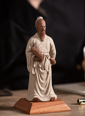 古代医圣张仲景摆件人物陶