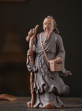 中式陶瓷神医华佗人物摆件