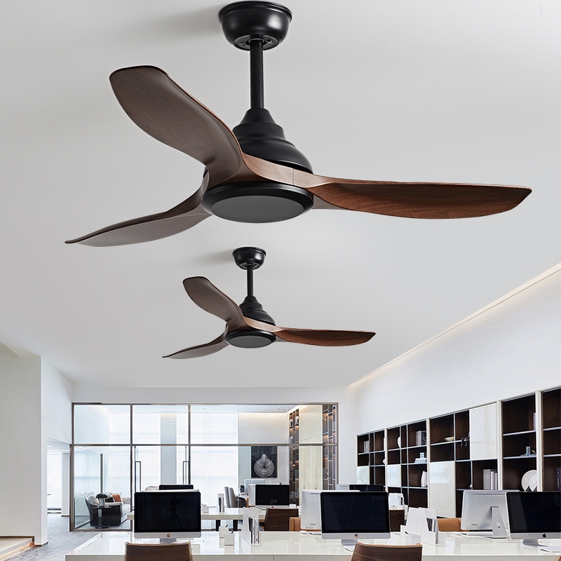 56寸大风力餐厅吊扇黑色复古家用工业无灯电风扇客厅网咖静音商用