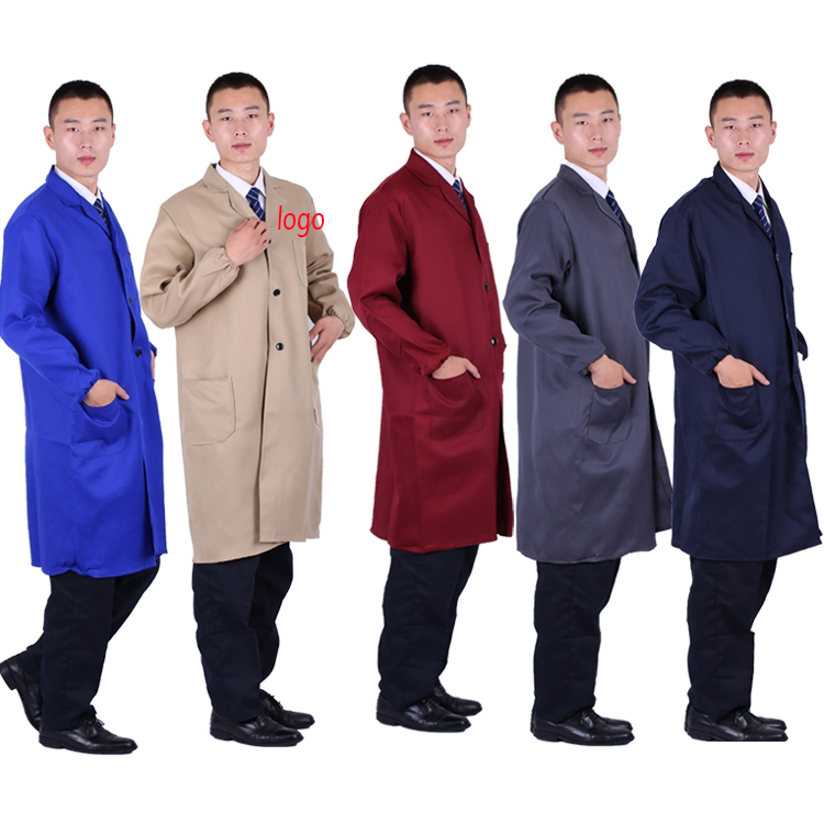 蓝大褂长袍养殖场耐磨劳保服包邮