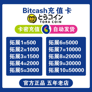 【自动发卡】BitCash (BC) EX 虎币点数充值卡1000点 礼品券