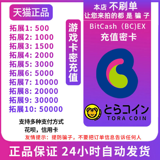 日服Bitcash(BX) EX10003000500010000dmm点数充值卡自动发货