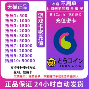日服Bitcash EX10003000500010000dmm点数充值卡自动发货