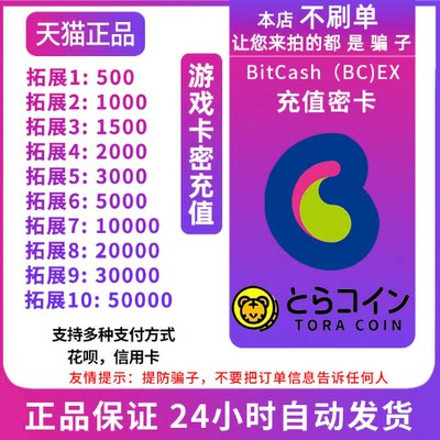 日服Bitcash(BX) EX10003000500010000dmm点数充值卡自动发货