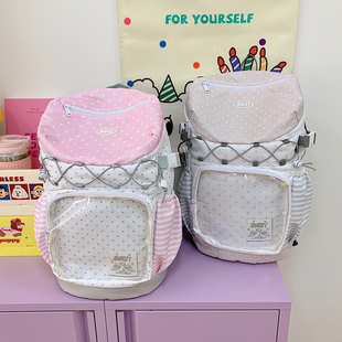 普顺达日系甜美风双肩背包女ins大容量可爱少女学生书包