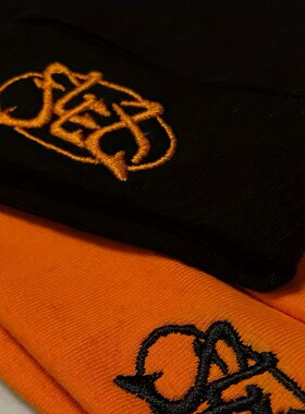 跨境欧美潮牌嘻哈休闲百搭复古套头帽时尚男女字母刺绣双层帽子