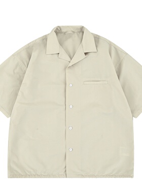 UNZEOT日系户外凉感速干轻薄复古工装宽松短袖T恤衬衫男Cityboy