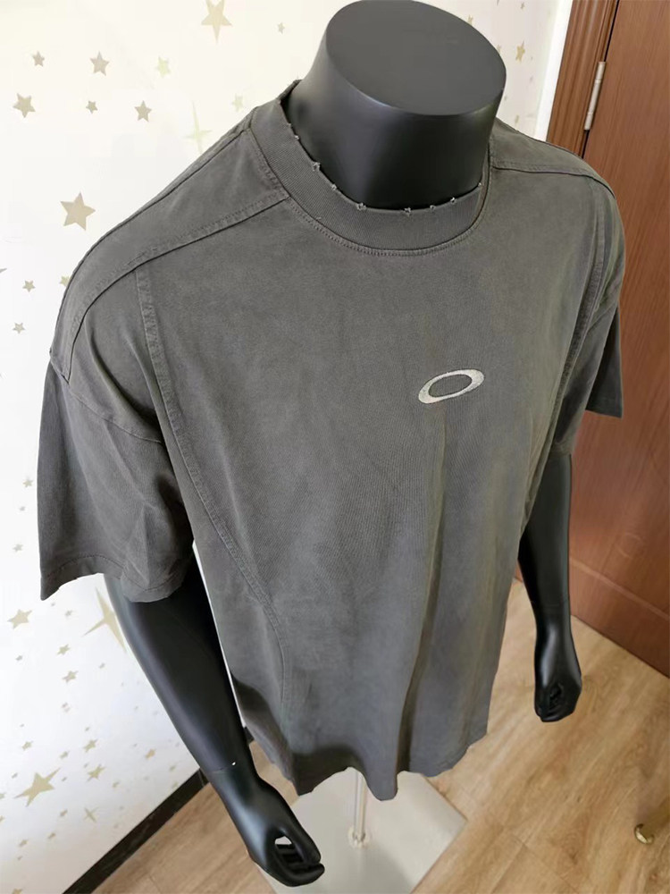 INS美式高街做旧简约解构拼接刺绣男女宽松嘻哈oversize短袖T恤潮,男装,T恤,淘宝优惠券,粉丝福利购,淘宝优惠卷