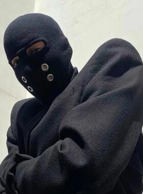 新款美式街头防寒保暖头套户外骑行双控套头帽透气爽口面罩