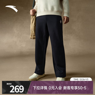 裤 2025新款 子冬季 卫裤 172541309N 安踏欧文运动裤 加绒保暖长裤 男裤