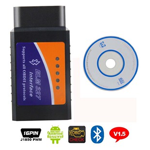蓝牙ELM327 OBD2汽车检测仪 发动机故障诊断油耗测试行车电脑外销
