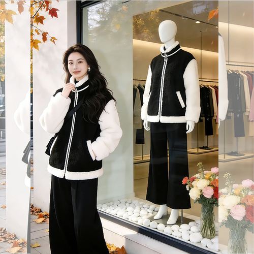 【赠送运费险】羊羔毛短外套女