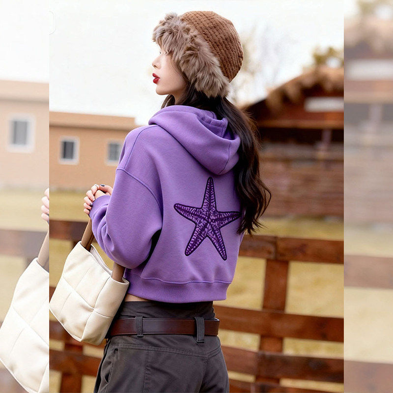 2026年冬季新款今年流行漂亮慵懒风高级感独特超好看洋气连帽卫衣,女装/女士精品,卫衣/绒衫,淘宝优惠券,粉丝福利购,淘宝优惠卷