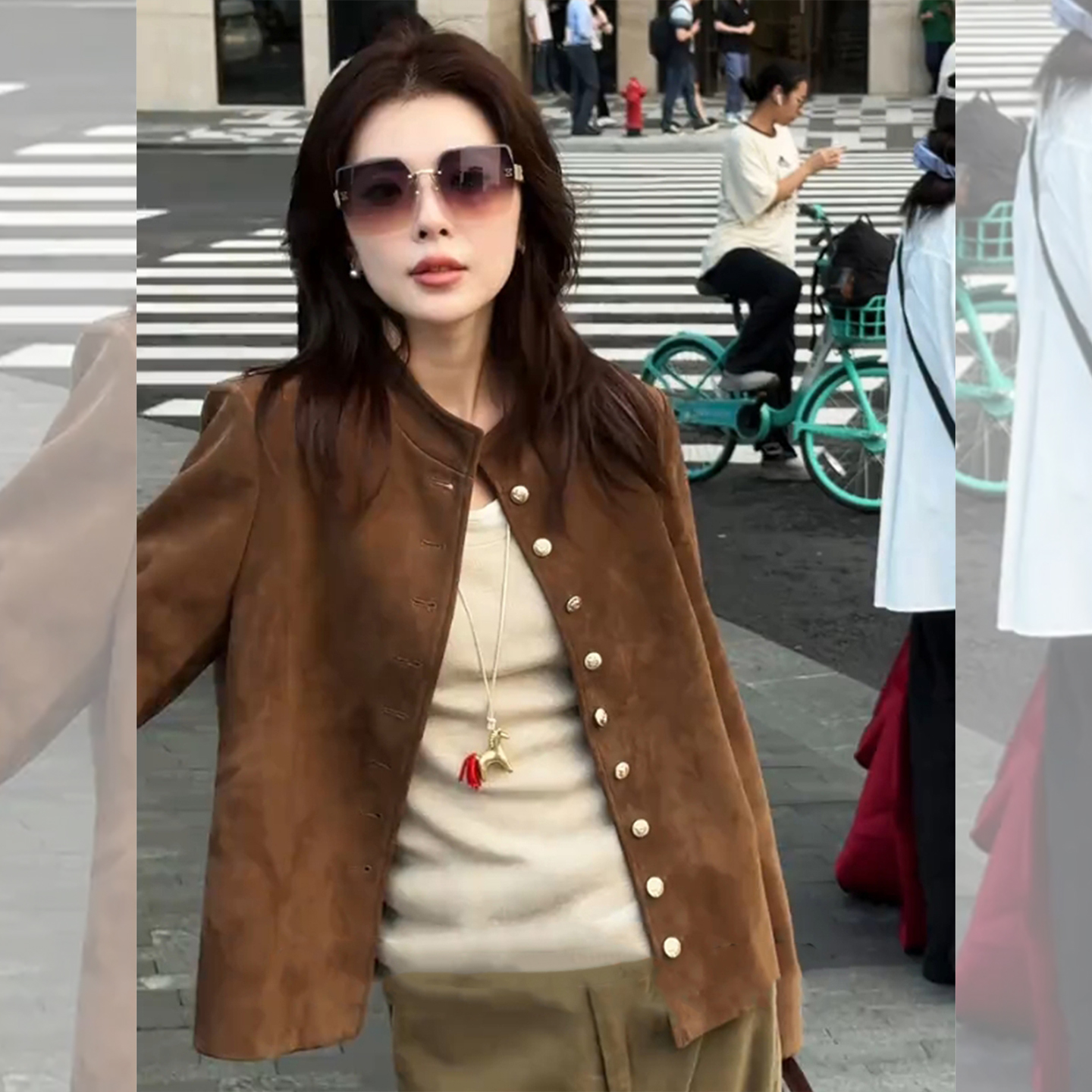 【赠送运费险】麂皮绒夹克外套女