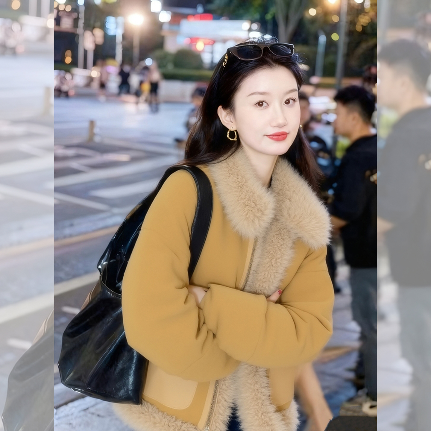 【赠送运费险】加绒羊羔毛外套女