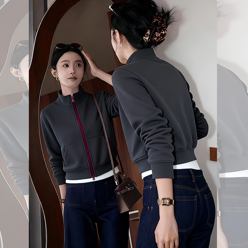 【赠送运费险】叠穿显瘦高腰外套