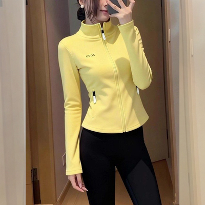 【赠送运费险】黄色拉链卫衣外套