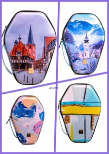 【初心乒乓】挺拔TIBHAR新款专业硬质乒乓球拍套葫芦型球拍保护套