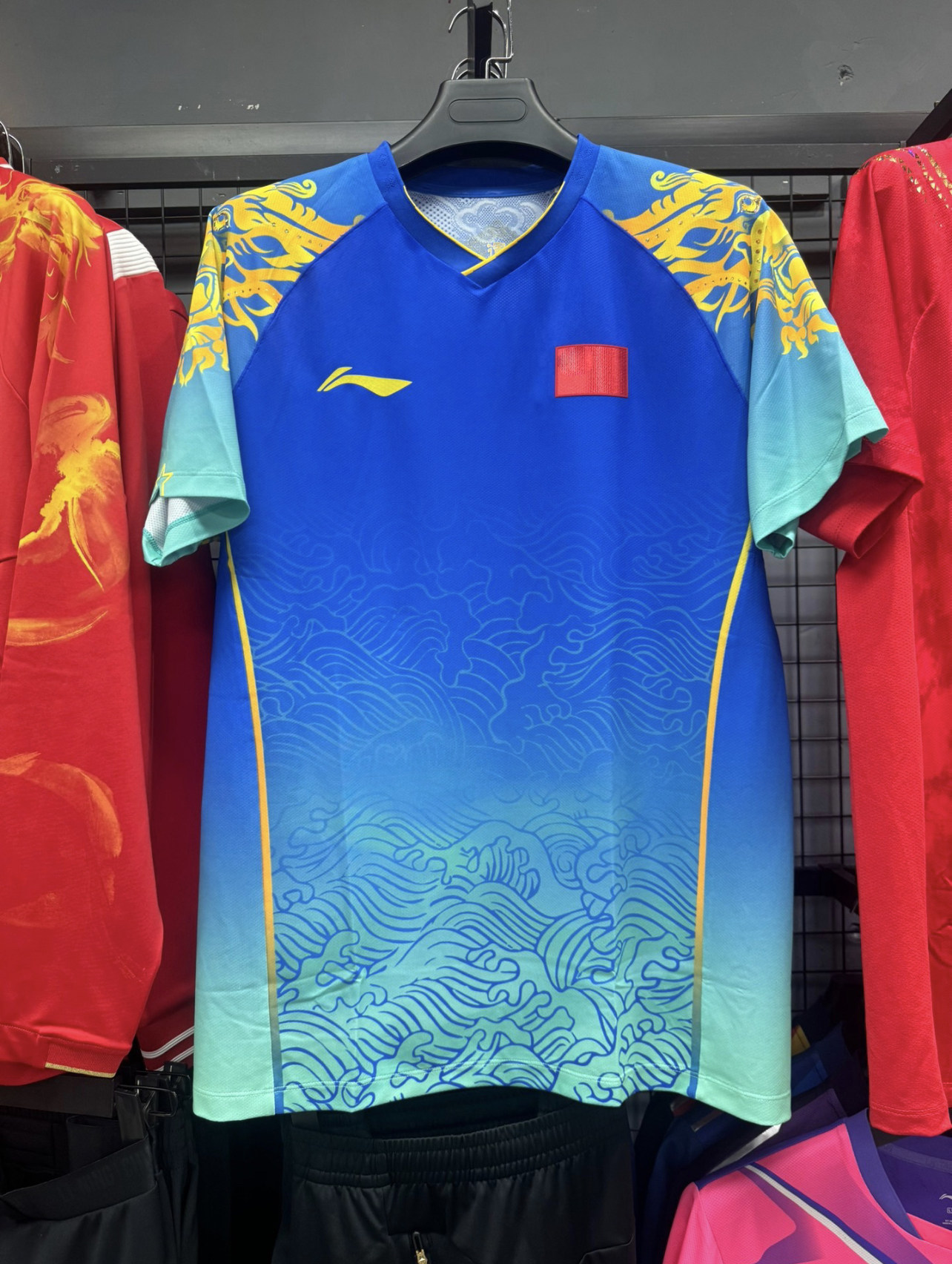 李宁24年新款乒乓球服大赛服短袖