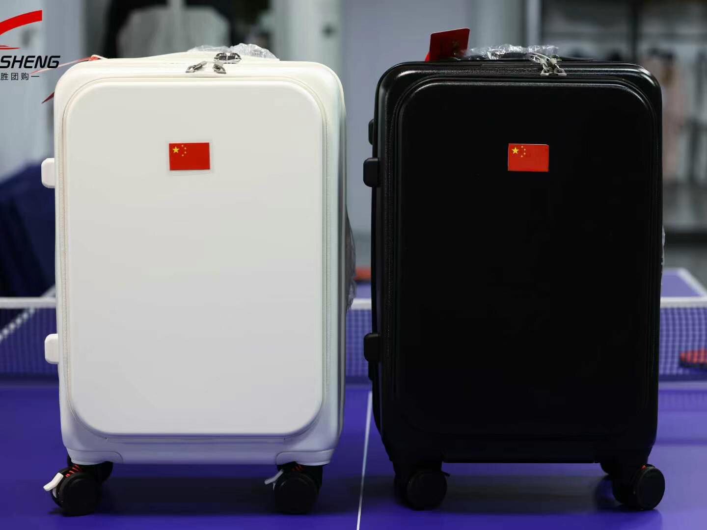 臻元正品20寸登机赞助中国代表团国家队黑白行李箱拉杆箱金属正品