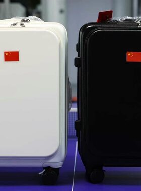 臻元正品20寸登机赞助中国代表团国家队黑白行李箱拉杆箱金属正品