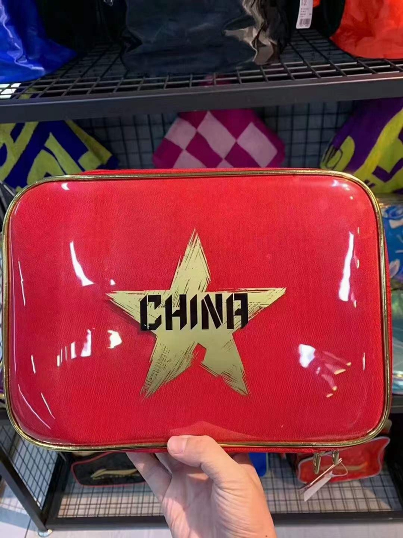 李宁乒乓球拍套红色刘国梁同款