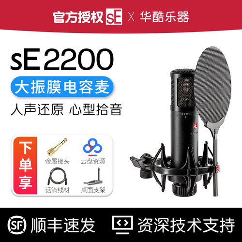SE2200专业级大振膜电容麦克风