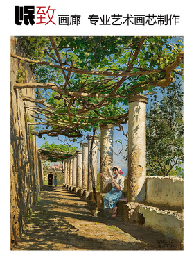 丹麦乡村风景油画装饰画芯