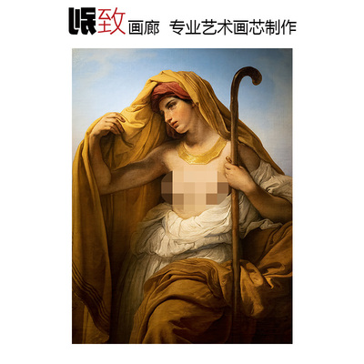 意大利浪漫主义人物油画装饰画