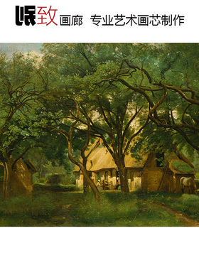 法国巴比松画派风景油画装饰画芯