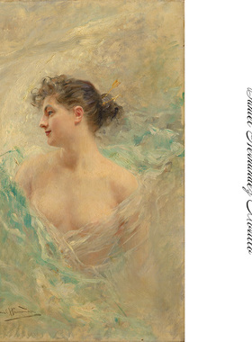 模特 Daniel Hernández Morillo秘鲁学院派人物油画书房装饰画芯