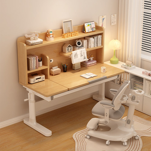 儿童学习椅实木升降桌椅套餐