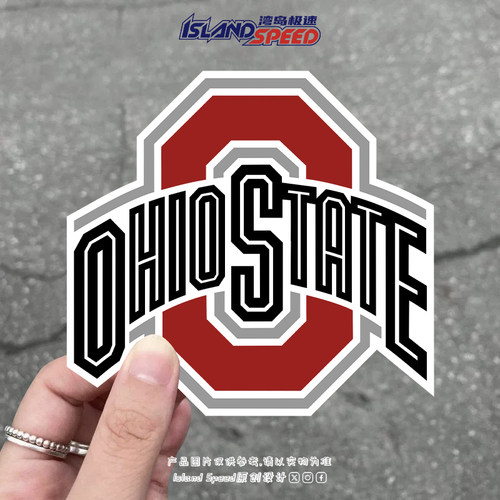 OHIO STATE大学队标志汽车贴纸运动风个性装饰车身贴花