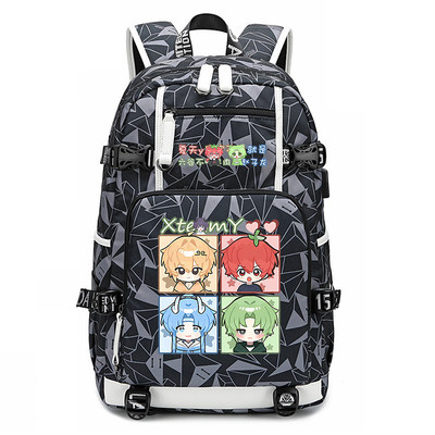 XteamY天门同人周边 夏天y六谷不吃羊肉串双肩包背包书包大容量男