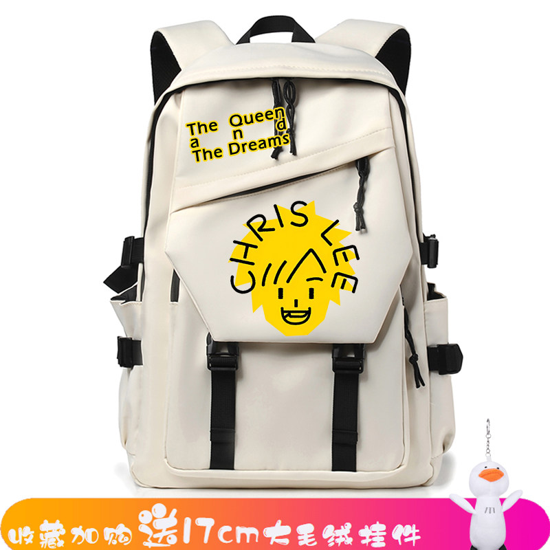 李宇春周边学生帆布明星同款粉丝应援礼物初高中学生双肩书包背包