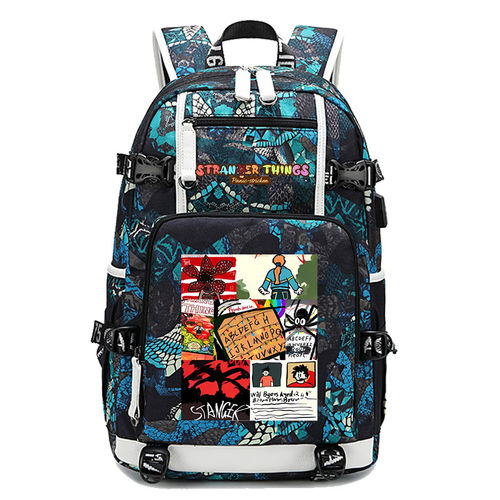 怪奇物语Stranger Things同款周边同人双肩包学生书包背包大容量