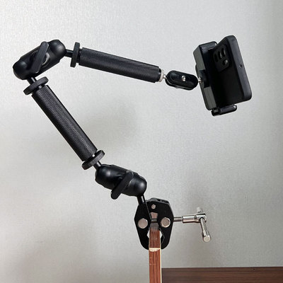 极摄家圆管蟹钳夹手机金属支架