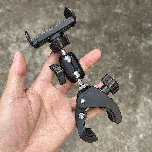 极摄家蟹钳夹挖掘机防震手机支架