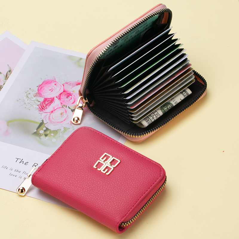卡包女小巧精致高档零钱包多卡位超薄防消磁卡套可爱学生ins简约