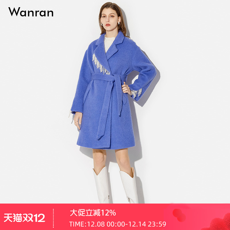 2021新款女装毛呢大衣气质外套