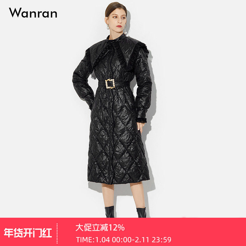 2025冬季新款女装复古灯笼袖小立领减龄甜酷大翻领A摆长款羽绒服,女装/女士精品,羽绒服,淘宝优惠券,粉丝福利购,淘宝优惠卷