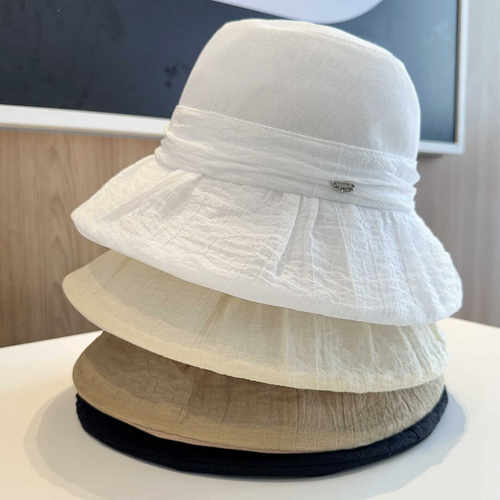 渔夫帽轻薄大头围云朵暗香精致感
